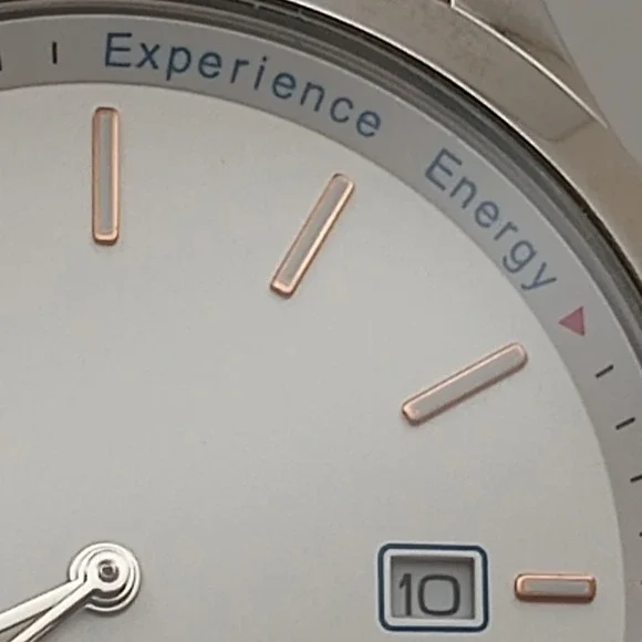 Titan TCS50 DJ898 Date Analog Brown Leather Band Energy India Corporate new bat